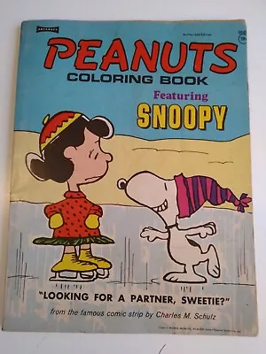 Vintage 1970s Peanuts Snoopy Charlie Brown - Child Art Coloring Book • $8