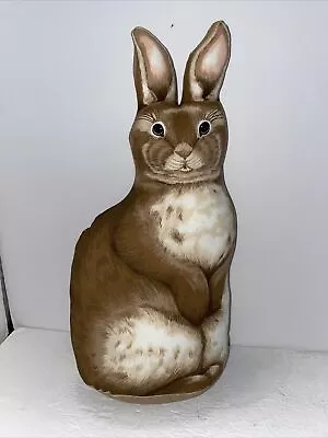 Brown Rabbit Decorative Pillow Plush Stuffed Animal 15” • $24.99