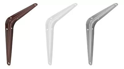 Metal London Shelf Support Brackets 75mm / 3  To 350mm / 14  Grey White Brown • £2.88