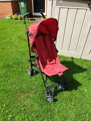 £35.99 • Buy Mothercare Nanu Monster Stroller / Pushchair Pram In Red