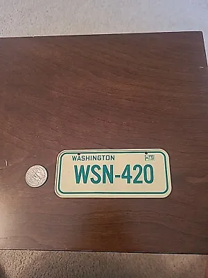 Nice Vintage Washington Metal Bicycle License Plate • $5