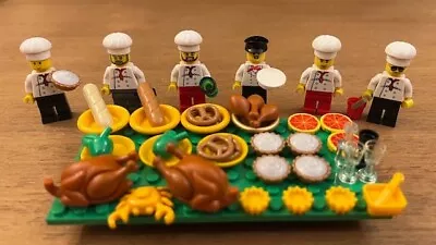 Lego Minifigures With Hats Table Food And MORE!  • $3.95