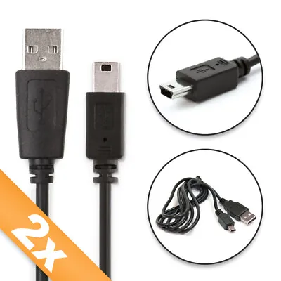 £11.31 • Buy 2x USB Cable Canon PowerShot A810 PowerShot S200 Charging Cable 1A Black