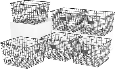 Spectrum Diversified Wire Vintage Locker Basket Style Rustic Farmhouse Chic & • $127.09