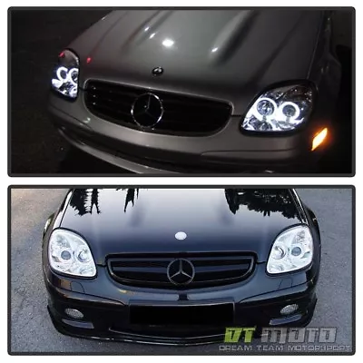 1998-2004 Mercedes Benz R170 SLK230 SLK200 SLK320 LED Halo Projector Headlights • $221.99