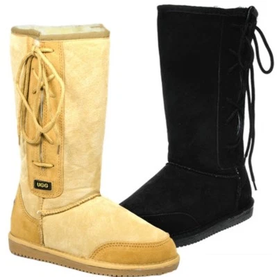 $149.95 • Buy Originals Ugg Australia LaceUp Long Snow Boot Chestnut Black 6 8 10 12 Men Women