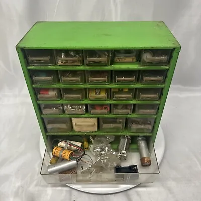 VTG 25 Drawer Metal/Plastic Storage Part Bin Cabinet Organizer. 12x13x6” • $72.24