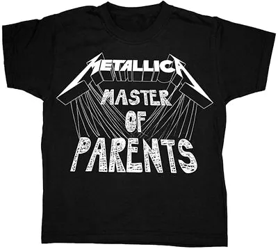 Official Metallica Master Of Parents Toddler Child Black T Shirt Metallica Tee • £22.95