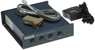 Broadcast Tools SS 2.1 III Stereo Balanced Audio Automation RS-232 Switcher • $230.40