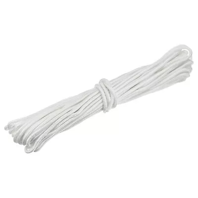 78Ft 1/3 Inch (7mm) Polyester Rope Clothesline Rope Laundry Drying White • $39