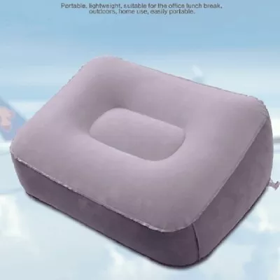 $7.72 • Buy Soft Footrest Pillow PVC Inflatable Foot Rest Pillow Cushion Air Travel Offi;~j