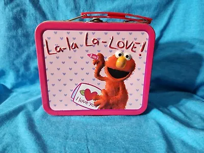 Sesame Street Elmo Mini Lunch Box 2007 ~ La-la La-Love! ~ 3D Embossed • $8.99