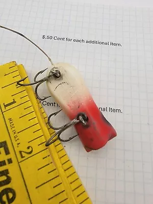 Vintage Shakespeare Mouse Fishing Lure Red White • $6