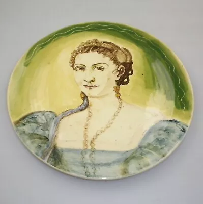 Martin Boyd  Australian  Pottery Plate Depicting A Lady In Period Costume   • $195