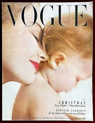 Vogue Magazine ~ December 1950 ~ Lisa Fonssagrives Penn Marlene Dietrich Horst • $349.99