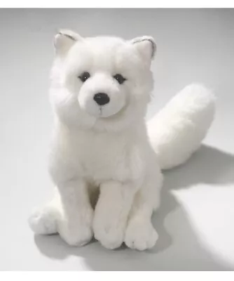 Carl Dick Collection White Arctic Fox 33cm Plush Soft Toy Stuffed Animal 3352 • $24.99