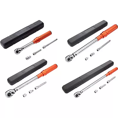 VEVOR Torque Wrench Click Torque Wrench Kit Mechanical Dual-Direction Adjustable • $44.99