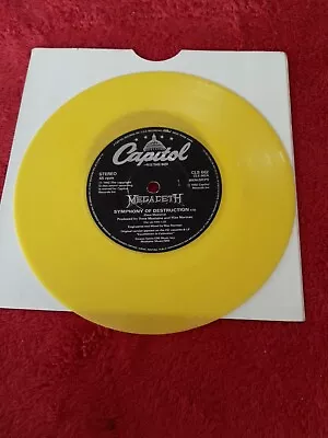 MEGADETH Symphony Of Destruction 7  Yellow Vinyl • £6