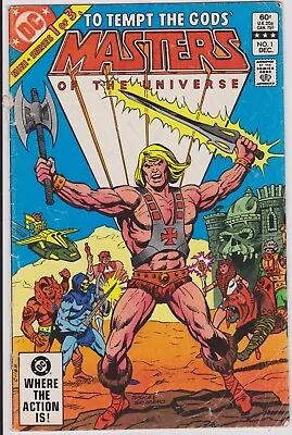 Masters Of The Universe Issue #1 Comic Book. He-Man. Paul Kupperberg. DC 1982 • $2.25