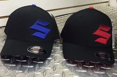 Suzuki Racing 3D S Cap Hat Flexfit Motorcycle ATV Supercross MX RMZ GSXR GSX-R • $24.95