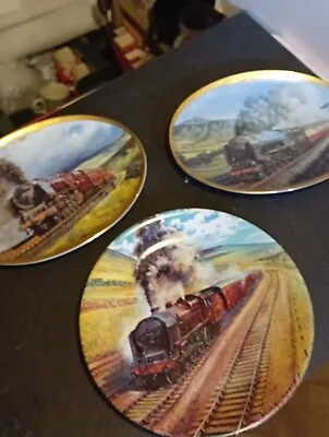 2 DAVENPORT  Malcolm Root Steam Train Plates + The Waverley Plate • £10