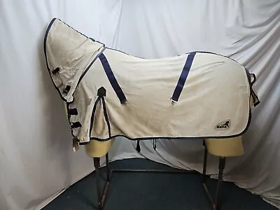 £17.99 • Buy Used 5'3 Masta Fly Horse Rug With Fixed Hood *Field Stains #F453