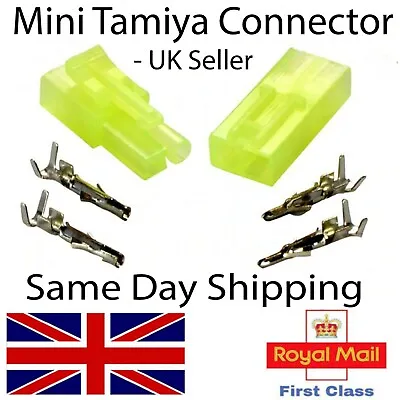 Tamiya Connectors Mini Plugs -Male Female Pairs Battery ESC-Charger Models RC UK • £28.35