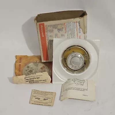 Honeywell T87F2873 Heat/Cool Thermostat Vintage Gold Round Mercury Missing Cover • $29.99
