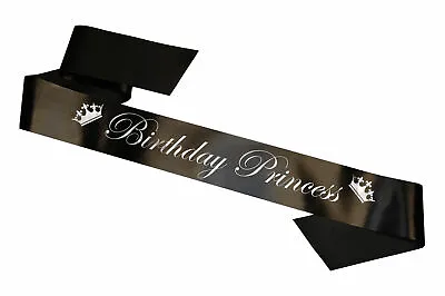 Birthday Princess Sash 13th 16th 18th 21st 30th Birthday Girl Night Out Gift New • £4.95