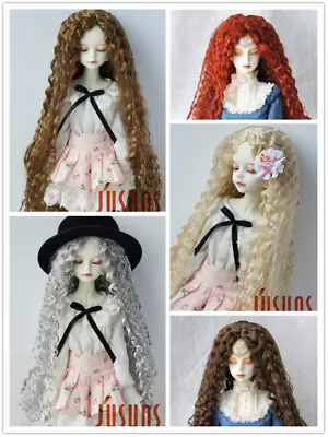 JD220  1/3 1/4 1/3 Long Curly BJD Wig Cheap YOSD MSD SD Blythe Doll Hair • $23.79