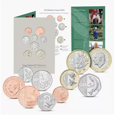 2023 Definitive 8 Coin Set Royal Mint BU New 2023 Design - *CHEAPEST ON EBAY* • £38.65