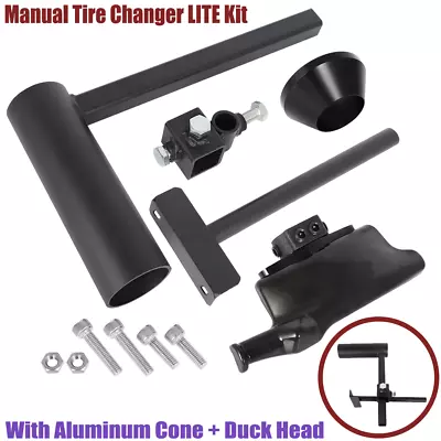 Ultimate Manual Tire Changer W/ Aluminum Cone Attachment Duck Head Mount Kit • $122.99