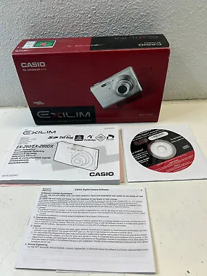 $99.99 • Buy Casio Exilim EX-Z60 6.0 MP Digital Camera  NEW - Silver In Color