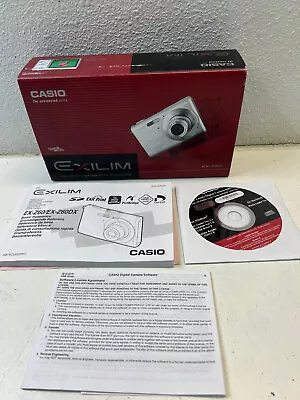 $99.99 • Buy Casio Exilim EX-Z60 6.0 MP Digital Camera  NEW - Silver In Color