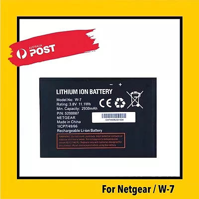 PK Battery W-7 For Netgear Sierra Aircard 790S 810S W7 2900mAh Rechargeable • $27.90