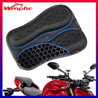 Motorcycle Seat Cushion Pad Shock-Absorbing Motorcycle Gel Seat Pad 3D Structure • $25.99