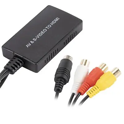 AV Svideo To HDMI Converter PAL/NTSC RCA To HDMI Adapter For PS3 Video • £13.13