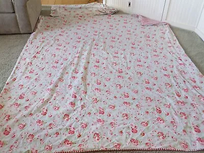 3 Pcs.Ikea Cath Kidston Rosali Cottage Chic Roses  Duvet Cover  King  Reversible • £58.38