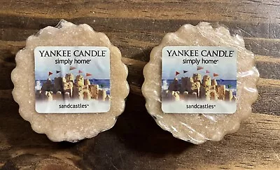 Yankee Candle Sandcastles Simply Home Wax Melt Tart Lot Of 2 NEW SEALED Beach • £3.49