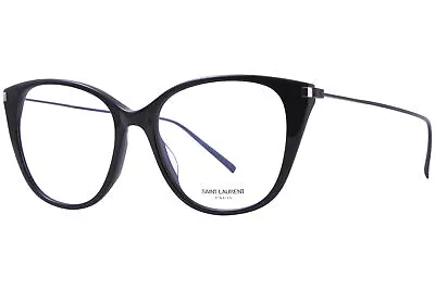 Saint Laurent SL-627 001 Eyeglasses Women's Black Full Rim Cat Eye 54mm • $424.53