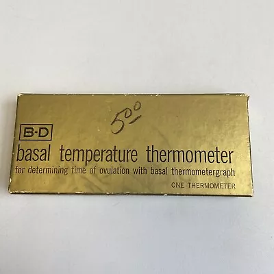 B-D Basal Temperature Thermometer- Ovulation Thermometergraph Becton-Dickinson • $36