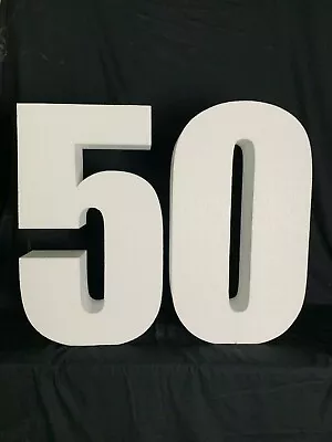 £35 • Buy 50th Birthday Freestanding Letters For Decoration 60cm Tall