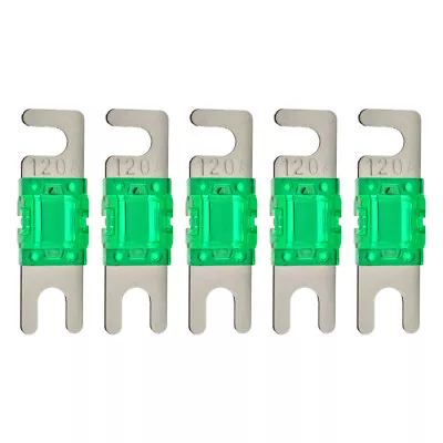 High-Quality Nickel Plated Inline 120 Amp Mini ANL Power Wire Fuse (5/pack) 120A • $6.50