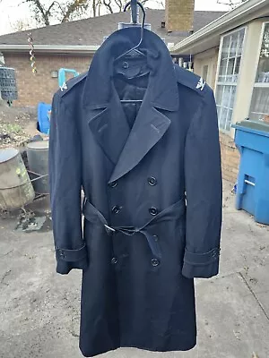 VTG Pembroke Mens 36L Coat 100% Wool 1960s Vietnam Named Navy Colonel  • $50