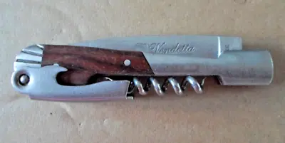 French Corsica Vendetta 3.5  Blade Folding Slip-Joint Pocket Knife W/Corkscrew • $55