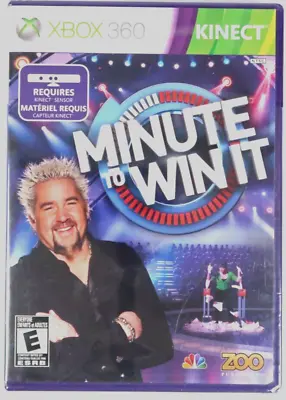 Minute To Win It (Microsoft Xbox 360 2011) New Sealed Kinect Game • $8.65