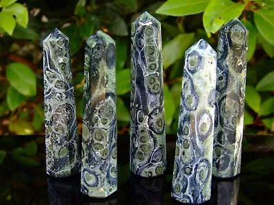 Kambaba Jasper Obelisk Handmade Tower Polished Natural Gemstone Healing Stone Re • £16.98