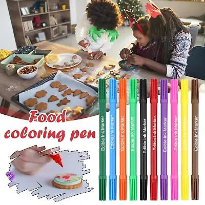 SUGARCRAFT EDIBLE PEN FOOD COLOUR PENS EASY CAKE ART WRITING DRAW ICING Lot S2 • £3.47