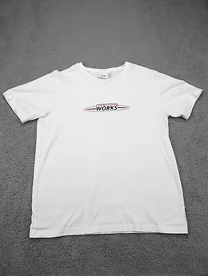 Mini John Cooper Works JCW Logo T Shirt Emblem Mens XL White Genuine Authentic • $19.88