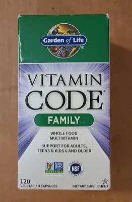 Garden Of Life Vitamin Code Family 120 Capsules  05/2024 • $17.49